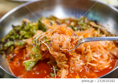 Korean cold Raw Fish Soup 131610182