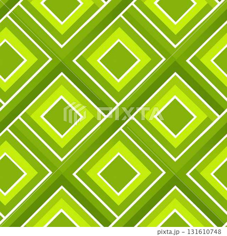 Neon Lime Green Vintage Abstract Geometric Seamless Shapes Pattern 60s Style Seamless Wallpaper 131610748