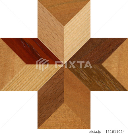 Wooden marquetry can be patterns created from the combination of pine and walnut wood, wooden floor, parquet, cutting board Wooden marquetry can be patterns created from the combination of pine and walnut wood, wooden floor, parquet, cutting board 131611024