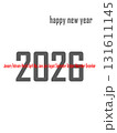 2026 new year text design agenda celebration greeting background template. New year's eve celebration concept. Happy New Year 131611145
