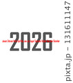 2026 new year text design agenda celebration greeting background template. New year's eve celebration concept. Happy New Year 131611147