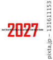 2027 new year text design agenda celebration greeting background template. New year's eve celebration concept. Happy New Year 131611153