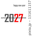 2027 new year text design agenda celebration greeting background template. New year's eve celebration concept. Happy New Year 131611157