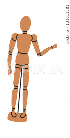 Wooden human body model design 131611381
