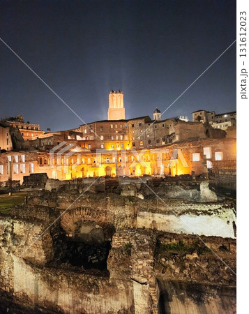 Historic Italian Hill Town at Dusk 131612023