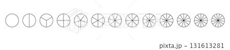 Segmented charts. Parts of diagram wheel from 1 to 13. Template of pie chart. Sectors divide the circle on equal parts. Coaching blank. Outline black graphics. Set of pie charts, pizza charts. Segmented charts. Parts of diagram wheel from 1 to 13. Template of pie chart. Sectors divide the circle on equal parts. Coaching blank. Outline black graphics. Set of pie charts, pizza charts. 131613281