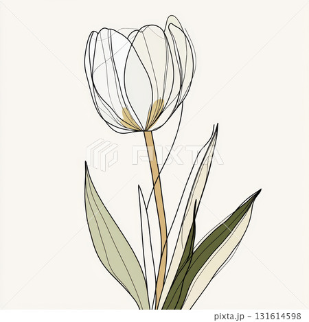 line flower style lines color center minimalistic palette 131614598