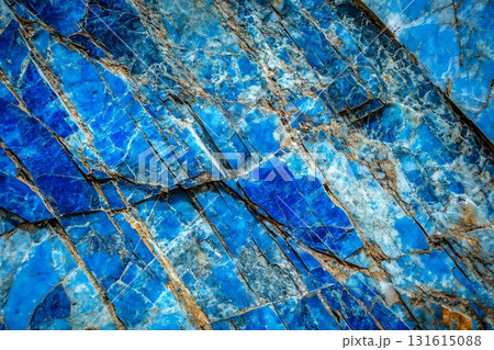 Stunning Blue Marble Texture with Elegant Veins and Intricate Patterns for Design Inspiration 131615088