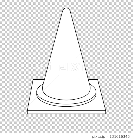 Simple illustration of a traffic cone Simple illustration of a traffic cone 131616346