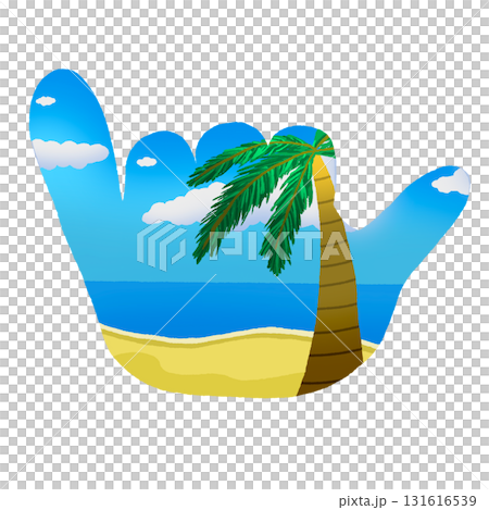 海灘 Aloha 標誌 131616539