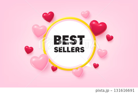 Best sellers frame banner. Speech bubble offer. Best sellers tag. Special offer price sign. Advertising discounts symbol. 3d hearts love tag. Golden frame banner. Vector Best sellers frame banner. Speech bubble offer. Best sellers tag. Special offer price sign. Advertising discounts symbol. 3d hearts love tag. Golden frame banner. Vector 131616691