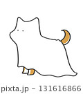 おばけの仮装をした柴犬 131616866