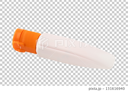 Tube of orange paint (watercolor) on a transparent background (png) Tube of orange paint (watercolor) on a transparent background (png) 131616940