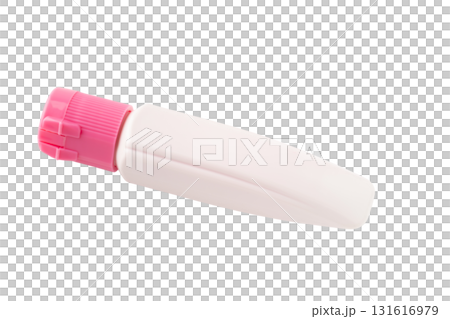 Tube of pink paint (watercolor) on a transparent background (png) 131616979