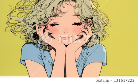 「うふふ」と微笑んでいる若い女性 131617222