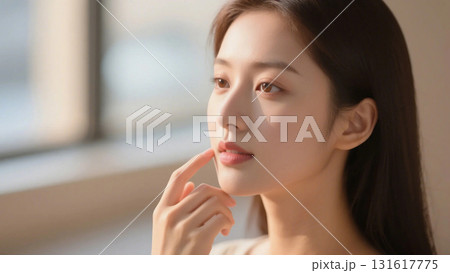 シンプルでナチュラルな女性 シンプルでナチュラルな女性 131617775