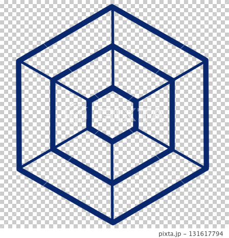 Dark blue hexagonal geometric pattern Dark blue hexagonal geometric pattern 131617794