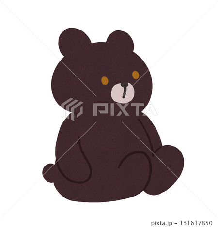 座るくま(ブラウン) 131617850
