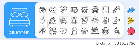Backpack, Christmas holly and Heart line icons. Interest rate, AI generate, Inflation icons. Pack of Journey, Puzzle image, Gas grill icon. Vr, Buyer think, Pillows pictogram. Vector Backpack, Christmas holly and Heart line icons. Interest rate, AI generate, Inflation icons. Pack of Journey, Puzzle image, Gas grill icon. Vr, Buyer think, Pillows pictogram. Vector 131618750