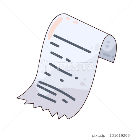 illustration of Receipt illustration of Receipt 131619209