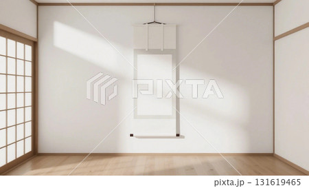 和室の掛け軸のモックアップ 131619465
