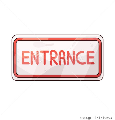illustration of Entrance sign 131619693