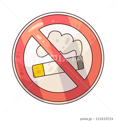 illustration of No Smoking sign 131619724
