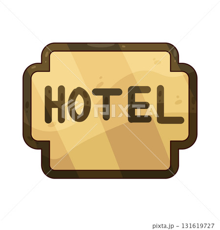 illustration of Hotel Sign illustration of Hotel Sign 131619727