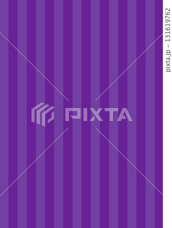 縦縞ストライプのパターン背景テクスチャー　イラスト　紫色のハロウィン素材　シンプル　ベクター 131619762