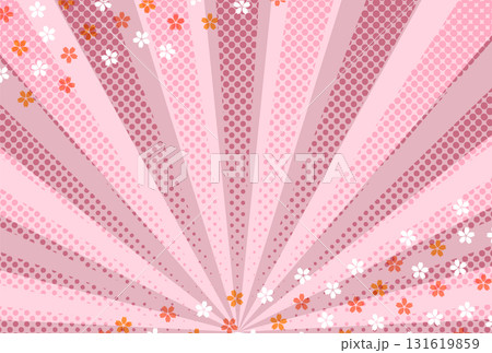 スクリーントーン　桜　模様　背景 131619859