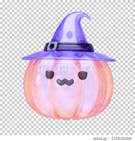 搖晃的透明鬼南瓜 3D 插圖 131620206