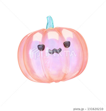 ぷるんとした透明おばけかぼちゃ 3Dイラスト ぷるんとした透明おばけかぼちゃ 3Dイラスト 131620210