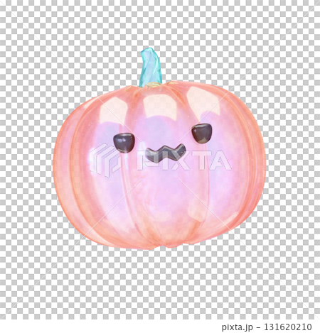 搖晃的透明鬼南瓜 3D 插圖 搖晃的透明鬼南瓜 3D 插圖 131620210