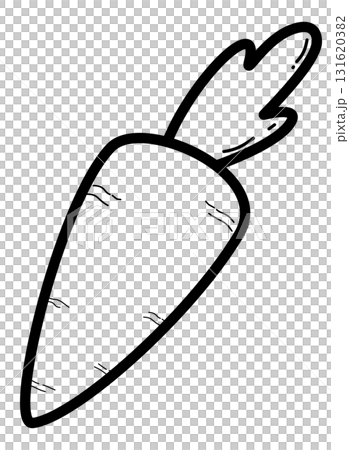 carrot coloring page, carrot doodle art 131620382