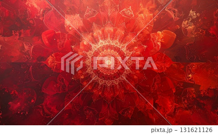 Red abstract grunge background with a macro closeup of pink and Red abstract grunge background with a macro closeup of pink and 131621126