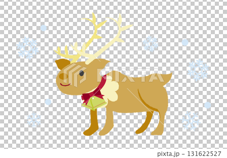 Snowflakes and Christmas reindeer Snowflakes and Christmas reindeer 131622527
