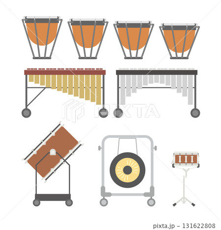 打楽器のイラストセット 131622808