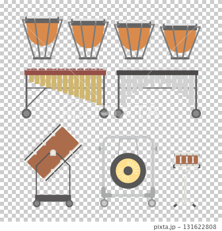 打楽器のイラストセット 131622808