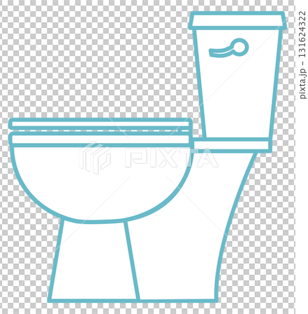 Line Art Toilet 131624322