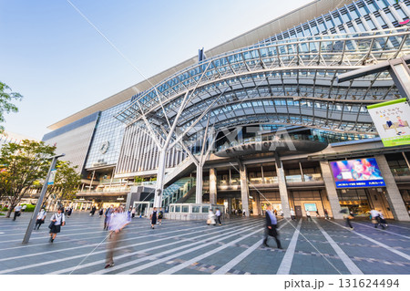 福岡 博多駅博多口 朝景 福岡 博多駅博多口 朝景 131624494