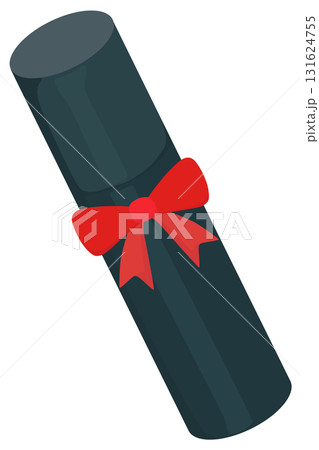 卒業証書のイラスト ベクター素材 卒業証書のイラスト ベクター素材 131624755