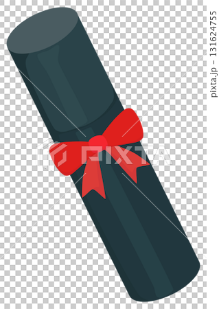 卒業証書のイラスト ベクター素材 卒業証書のイラスト ベクター素材 131624755