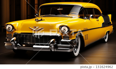 Nostalgic 1950s american life. colorful vintage cars and retro scenes of an era gone by Nostalgic 1950s american life. colorful vintage cars and retro scenes of an era gone by 131624962