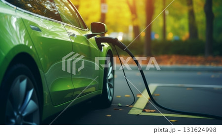 Sustainable transportation  electric vehicle charging, promoting environmental conservation 131624998