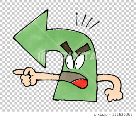 Left-pointing arrow character Left-pointing arrow character 131626365