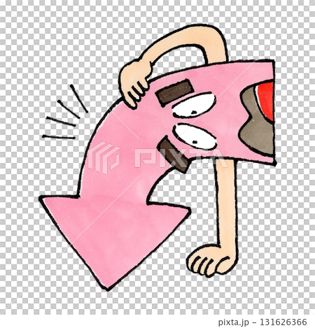 Down arrow character 131626366