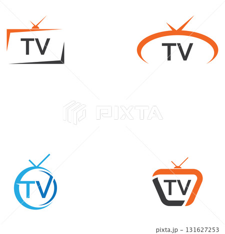 tv or television logo vector icon vector 131627253