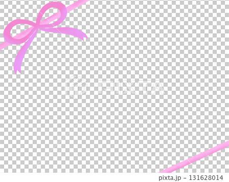 Pink ribbon wrapping frame Pink ribbon wrapping frame 131628014