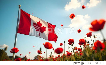 Flags at half-mast on Canadas National Day of Remembrance, honoring veterans and reflecting on their service and sacrifice Flags at half-mast on Canadas National Day of Remembrance, honoring veterans and reflecting on their service and sacrifice 131628115