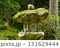 京都三千院　石灯籠のある日本庭園 131629444